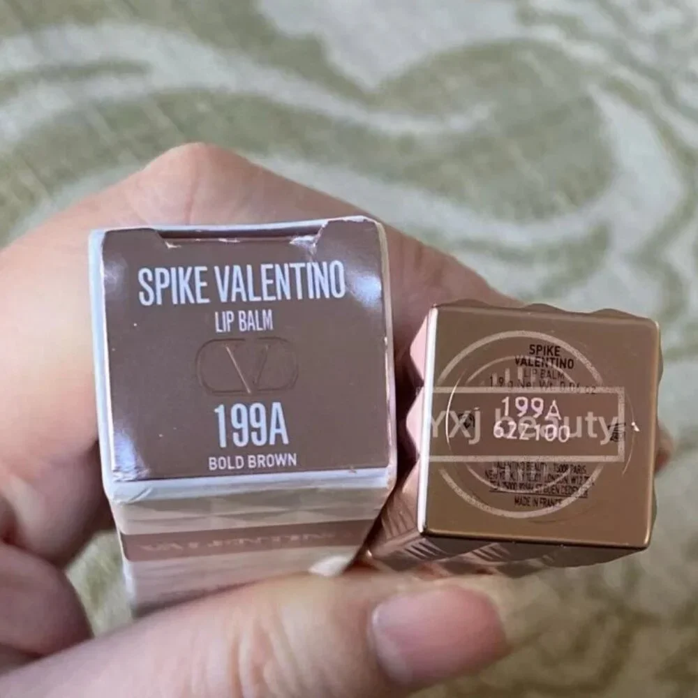 New Boxed Spike Valentino Hydrating Disco Lip Blam~199A Bold Brown~Full Size